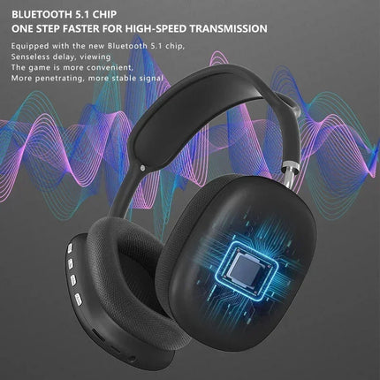 LUNVERO P9 Wireless Bluetooth Headphones with Mic