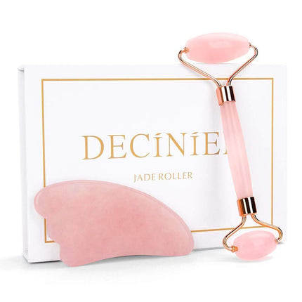 Anti-aging rose quartz roller massager