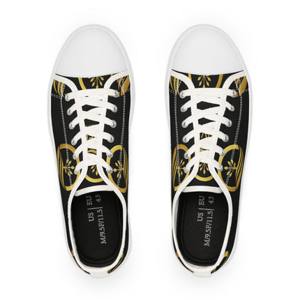 LUNVERO Black & Gold Limited Edition Sneakers, Everyday Wear, Gift for Him