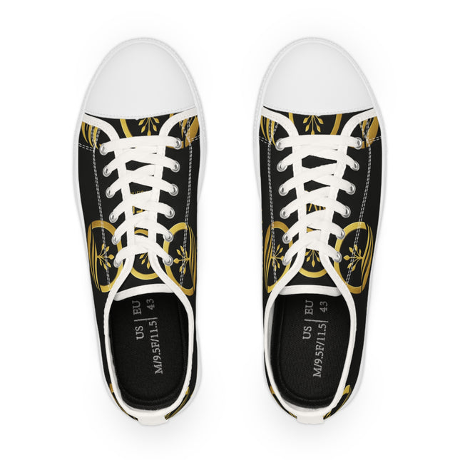 LUNVERO Black & Gold Limited Edition Sneakers, Everyday Wear, Gift for Him