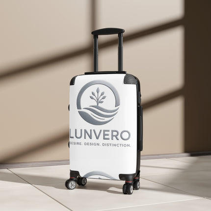 ✨LUNVERO Luxury Silver & White Set (S + M + L) Luggage, Rolling Suitcase, Travel Bags