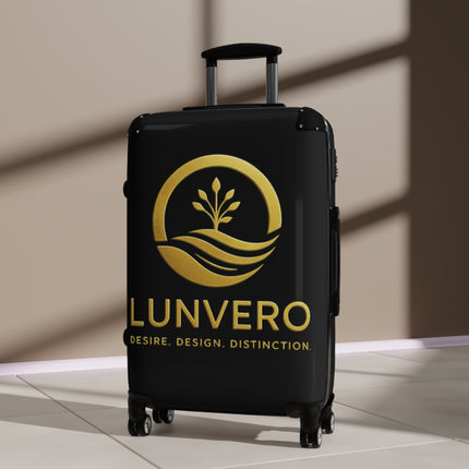 ✨ LUNVERO Luxury Luggage Suitcase Black & Gold Set (S + M + L)