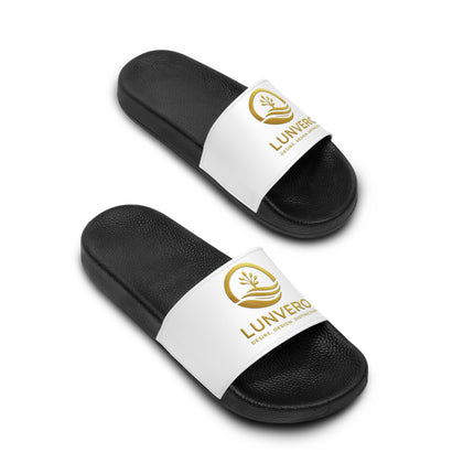LUNVERO Premium Slides  White/Gold for Female -  Beach Trips, Gifts. Cool Vibe, Comfortable Fit