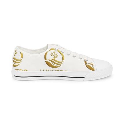 LUNVERO Pure White Gold Limited Edition Sneakers Unique Design Shoes, Perfect Gift for Sneaker Lovers