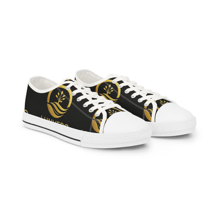 LUNVERO Black & Gold Limited Edition Sneakers, Everyday Wear, Gift for Him