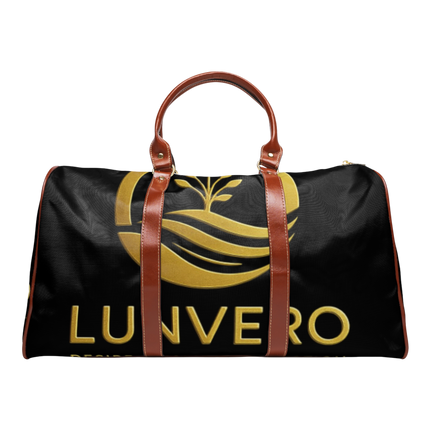 LUNVERO Black & Gold Waterproof Durable Travel Bag