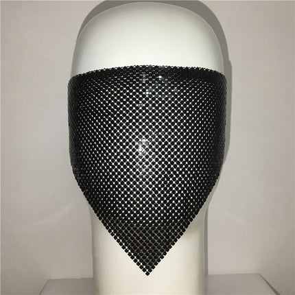 Metallic Mesh Party Mask – Elegant European Style