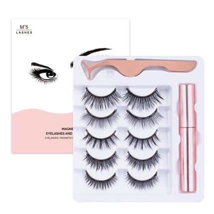Magnetic False Eyelashes 5 Pairs Of Eyeliner