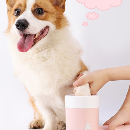 Dog Paw Cleaner Cup Soft Silicone Combs Pet Foot Washer Cup Paw Clean Brush Quickly Wash Dirty Cat Foot Cleaning Bucket