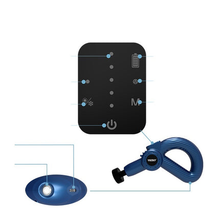 Intelligent Massager With Adjustable Angle For Ice And Hot Compress