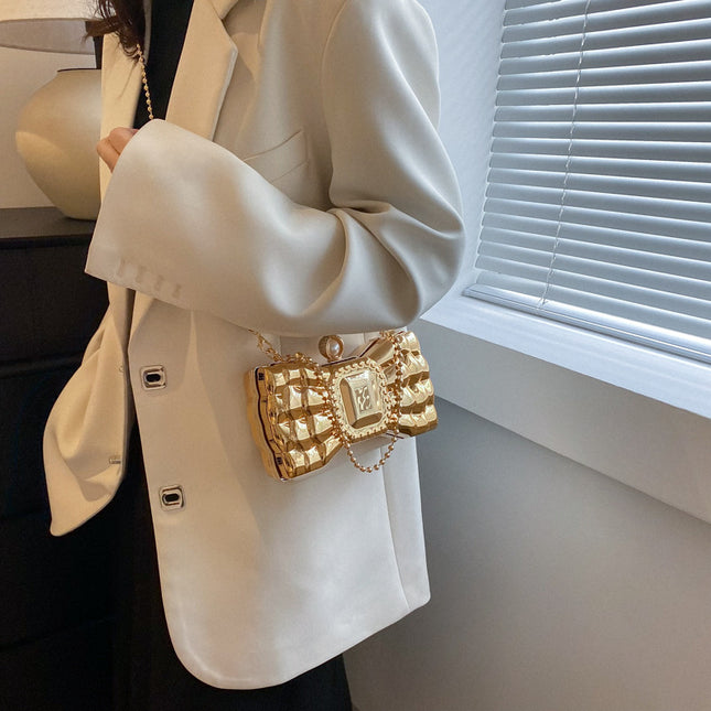 Acrylic Bow Chain Handbag – Elegant, Trendy & Versatile