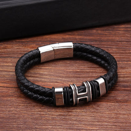 Stainless Steel Geometric Bracelet – Modern Unisex Design
