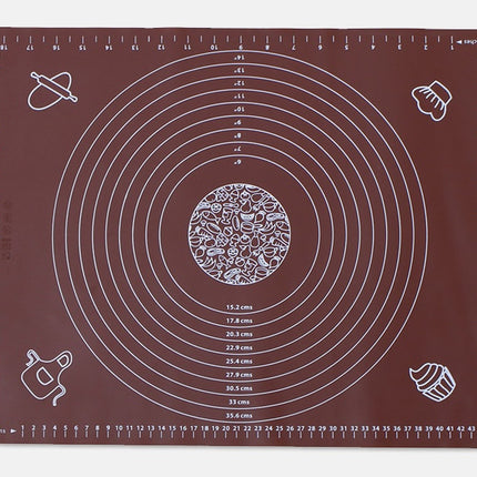 Silicone Baking Mat for Pastry Rolling with Measurements Pastry Rolling Mat, Reusable Non-Stick Silicone Baking Mat