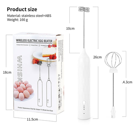 Electric Milk Frother Handheld Egg Beater