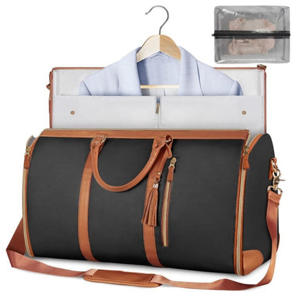 Convertible Travel Duffle & Suit Tote Waterproof Cowhide Utility  Curated by LUNVERO