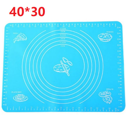 Silicone Baking Mat for Pastry Rolling with Measurements Pastry Rolling Mat, Reusable Non-Stick Silicone Baking Mat