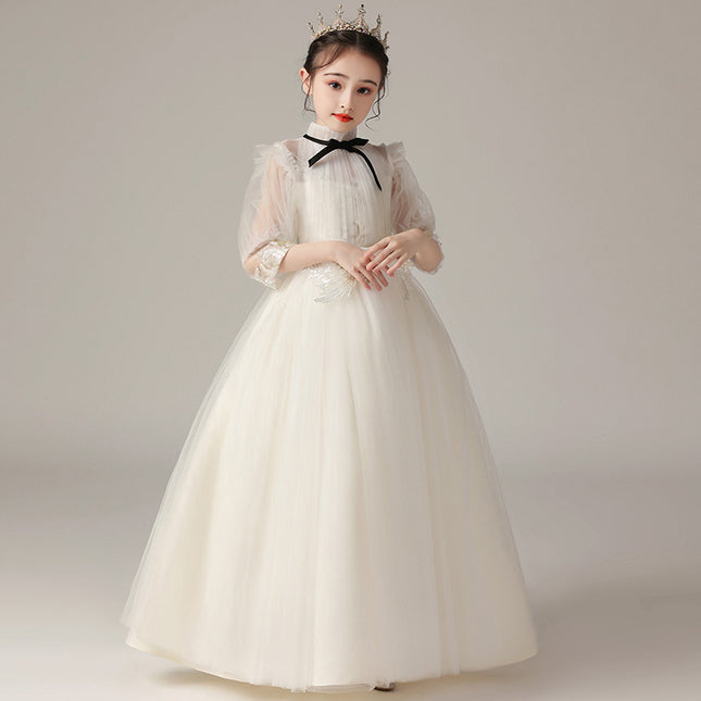 Girls’ Fashion Champagne Foldable Dress