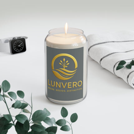 LUNVERO LUXE Bespoke 13.75oz Soy Candle | Custom-Designed, 70-Hour Personalized Vessel
