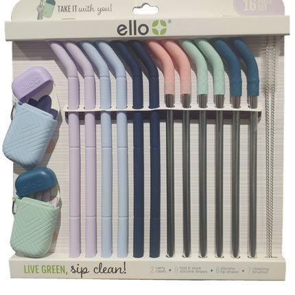 Pailles en acier inoxydable et silicone recyclables