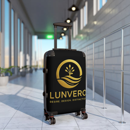 ✨ LUNVERO Luxury Luggage Suitcase Black & Gold Set (S + M + L)