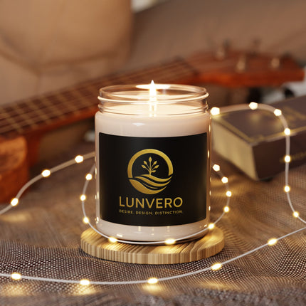 LUNVERO OPULENT 9oz Ambiance Candle | Artisan-Poured Soy Wax, 9 Aromatic Scents