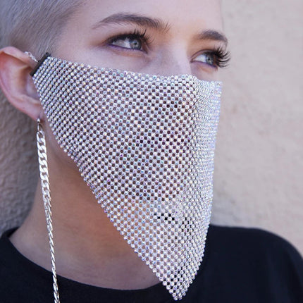 Metallic Mesh Party Mask – Elegant European Style