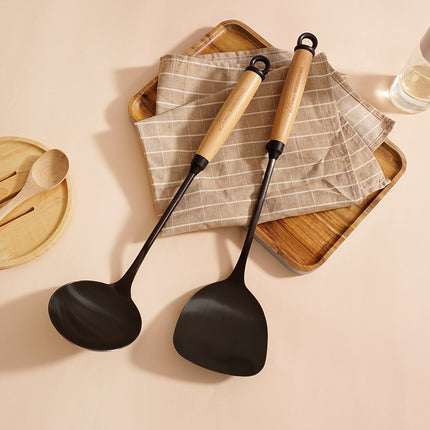 Household Kitchen Wooden Handle Shovel Cooking Utensils Set