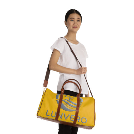 LUNVERO Yellow & Silver Waterproof Travel Durable Bag| Stylish LUNVERO Tote Bag