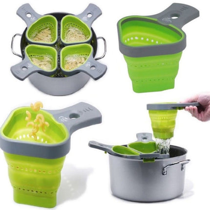 Collapsible Silicone Odourless Heat-resistant Colander