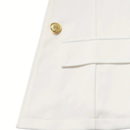 Valencia Executive Set Double-Breasted Lapel Blazer & Slim Trousers in Tailored Everyday Elegance