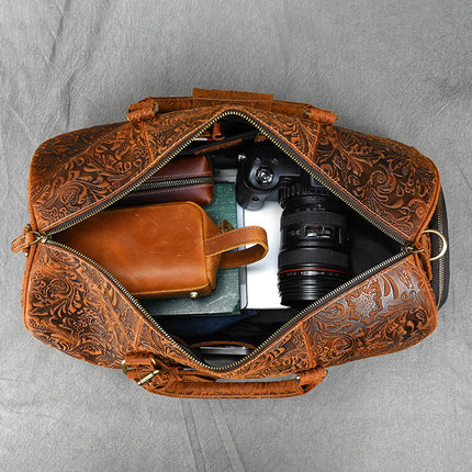 Heritage Solace: Vintage Style Satchel in Crazy Horse Leather