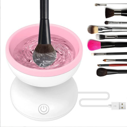 Electric Makeup Brush Cleaner Machine Portable Automatic USB Cosmetic Brush Cleaner Tools For All Size Beauty Makeup Brushes Set