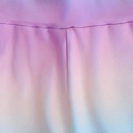 Gradient Color Elegant Suit Jacket Set