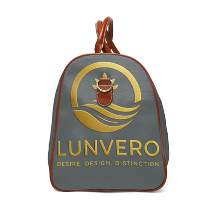 LUNVERO Grey & Gold Waterproof Travel Bag