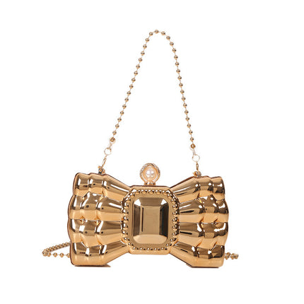 Acrylic Bow Chain Handbag – Elegant, Trendy & Versatile