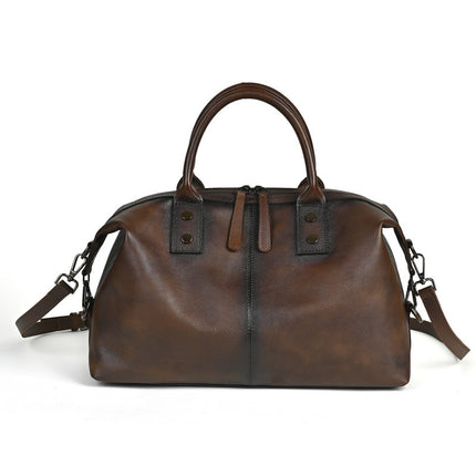 Voyageatté: Large Leather Duffel with Timeless Appeal