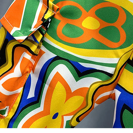 Girls’ Cotton Two-Piece Shirt & Pants Set – Long Sleeve Casual Outfit