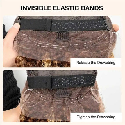 Invisible Strap Highlight 360 Full Hd Lace Front Wig 250 Density Honey Blonde Glueless Wig H Deep Wave Frontal Wig Human Hair