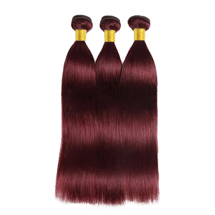 Burgundy Straight Brazilian Remy Hair Bundle 99J Wine Red Hair 1/3 Bundles Straight Sew in Hair Weave Remy Human Hair Bundle