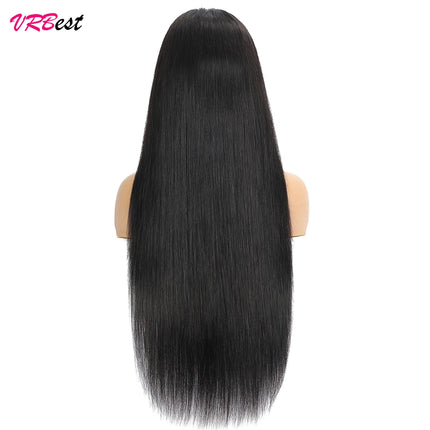 13x4 HD Transparent Straight Lace Frontal Wigs 12A Bob Wig Pre Plucked Glueless Full Lace Front Human Hair Wigs For Black Women