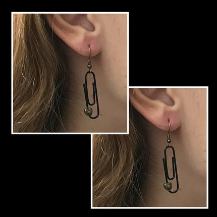 Rose Quartz Personalised Paperclip Earrings | by lovedbynlanla-4