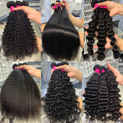 1 3 4 Bundles Mongolian Human Hair Weave Bundles Afro Kinky Curly Human Hair Bundles Double Wefts Remy Human Hair Extensions