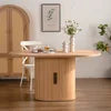 LUNVERO Modern Oval Dining Table Set
