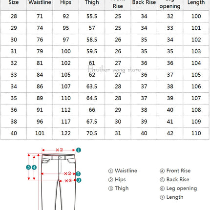 Classic Style Men's Regular Fit White Jeans Business Fashion Denim Advanced Stretch Cotton Trousers Male Brand Pants