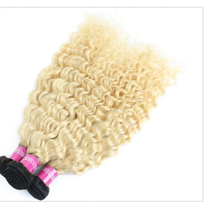 FaceBeauty Honey Blonde Ombre Bundles 1/3/4 Pcs Lot 28 30 Inch Brazilian Remy Human Hair Weave 1B 613 Blonde Curly Hair Bundles