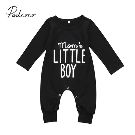 2025 Brand New Fashion Newborn Toddler Infant Baby Boys Romper Long Sleeve Jumpsuit Playsuit Little Boy Outfits Black Clothes
