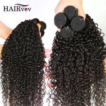 1 3 4 Bundles Mongolian Human Hair Weave Bundles Afro Kinky Curly Human Hair Bundles Double Wefts Remy Human Hair Extensions