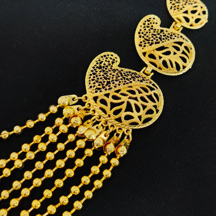 Dubai African Gold Color Jewelry Sets For Women Indian Jewelery Nigerian Necklace Ring Earring Wedding Accessories