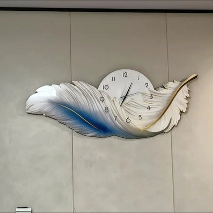 Luxury Feather Living Room Home Decoration Painting Light Luxury Sofa Background Wall Carved Wall Art LED Wholesale Custom