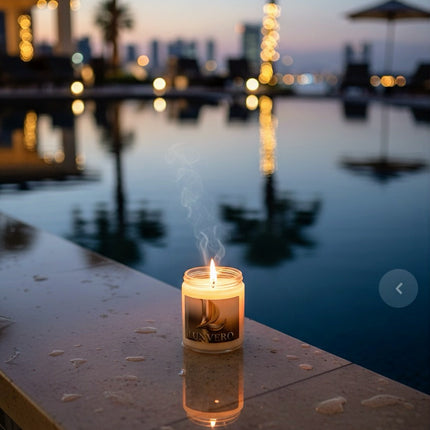 LUNVERO Signature 9oz Scented Candle | 60-Hour Luxury Soy Blend | Custom Label